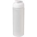 Baseline® Plus grip 750 ml flip lid sport bottle, Transparent / White