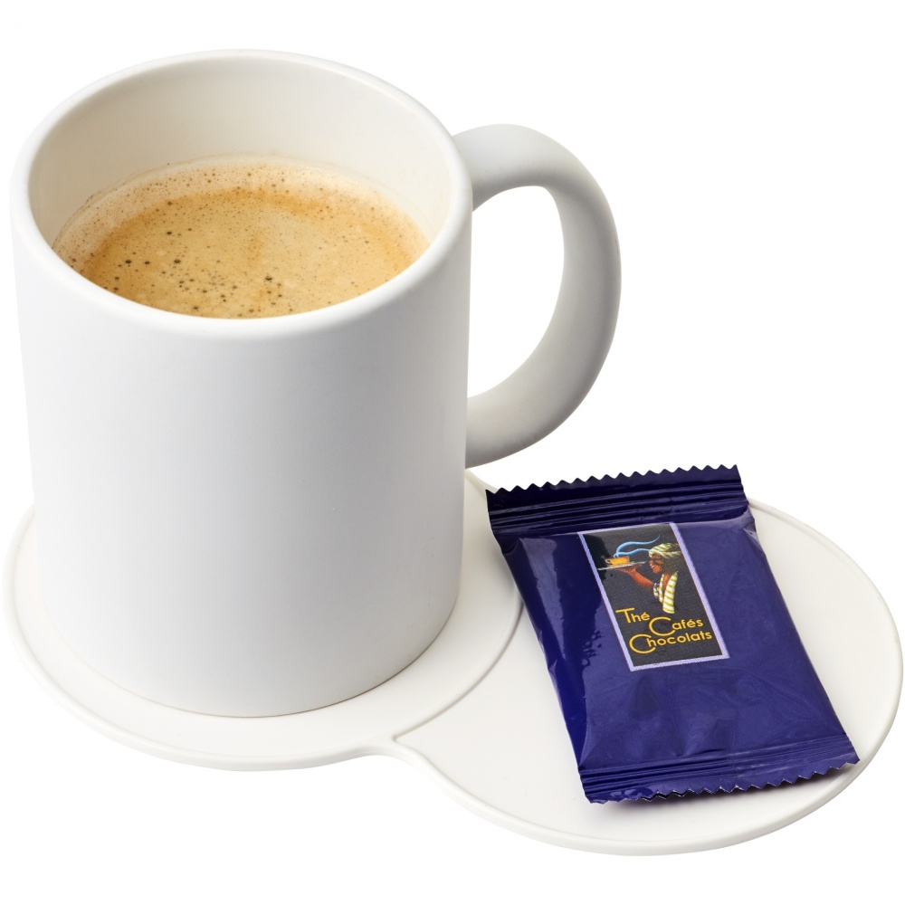 Logo trade promotional merchandise image of: Sidekick plastic coaster