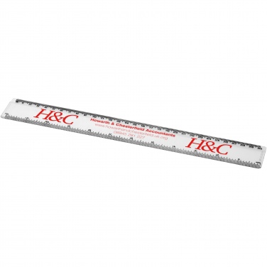 Logo trade promotional merchandise photo of: Renzo 30 cm plastic ruler