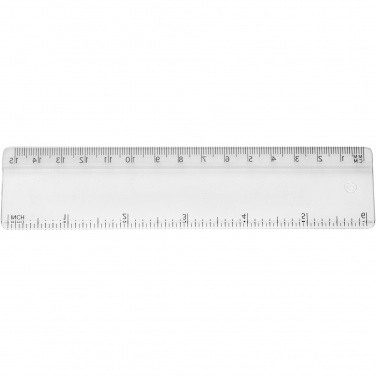 Logo trade promotional products image of: Renzo 15 cm plastic ruler