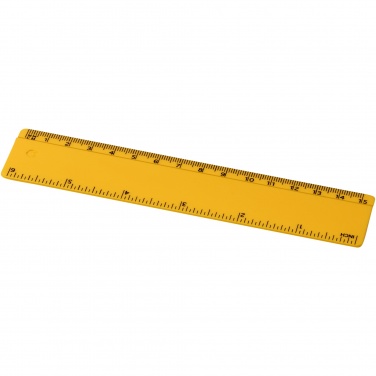 Logo trade promotional gift photo of: Renzo 15 cm plastic ruler