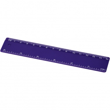 Logotrade promotional product picture of: Renzo 15 cm plastic ruler