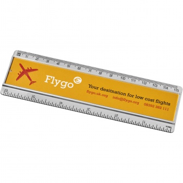 Logo trade promotional items image of: Ellison 15 cm plastic insert ruler