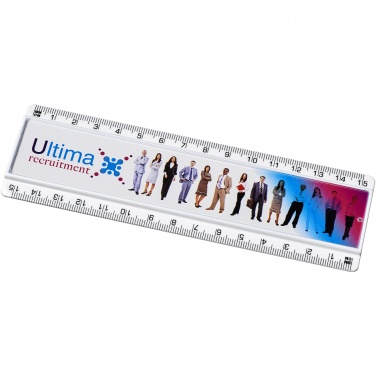 Logo trade corporate gift photo of: Ellison 15 cm plastic insert ruler