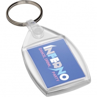 Logo trade promotional giveaway photo of: Lita P6 keychain with plastic clip