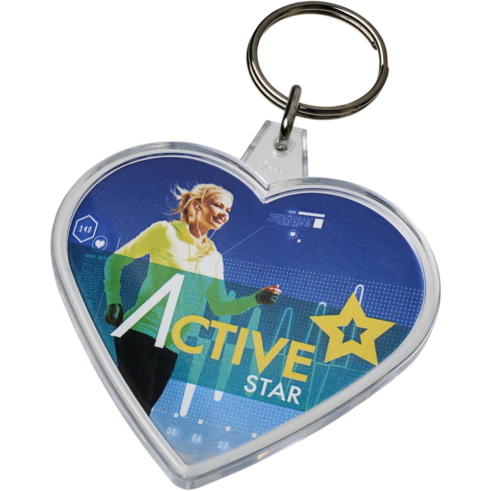 Logotrade corporate gift picture of: Combo heart-shaped keychain