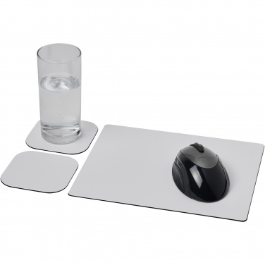 Logo trade promotional giveaway photo of: Brite-Mat® mouse mat and coaster set combo 3