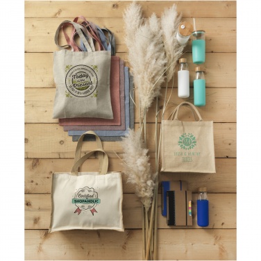 Logotrade promotional giveaways photo of: Varai 320 g/m² canvas and jute shopping tote bag 23L