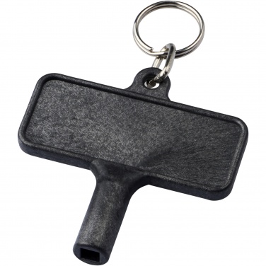 Logo trade promotional giveaway photo of: Largo plastic radiator key with keychain