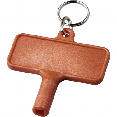 Logo trade advertising products image of: Largo plastic radiator key with keychain