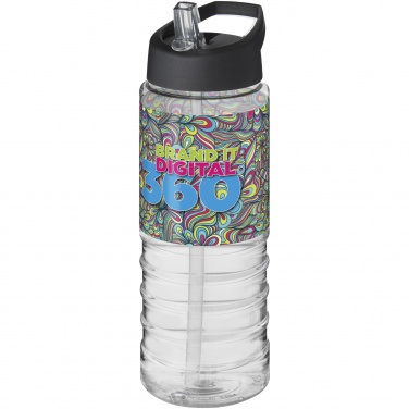 Logo trade advertising products image of: H2O Active® Treble 750 ml spout lid sport bottle