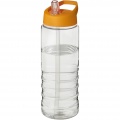 H2O Active® Treble 750 ml spout lid sport bottle, Transparent / Orange