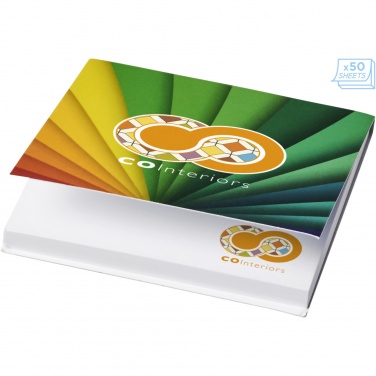 Logotrade promotional giveaway picture of: Sticky-Mate® soft cover squared sticky notes 75x75mm