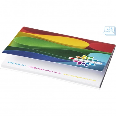 Logo trade promotional merchandise picture of: Sticky-Mate® A7 soft cover sticky notes 100x75mm