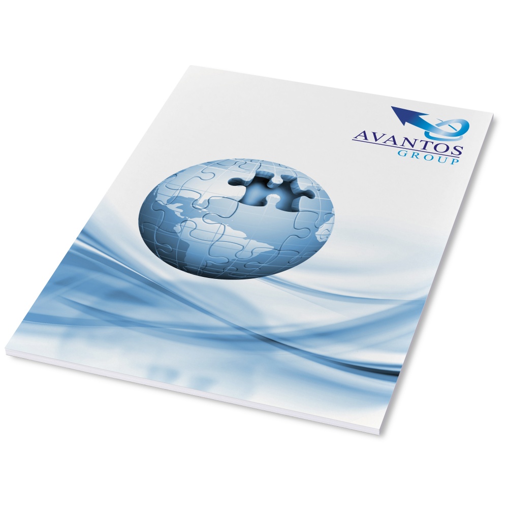 Logo trade promotional products image of: Desk-Mate® A4 notepad wrap over cover