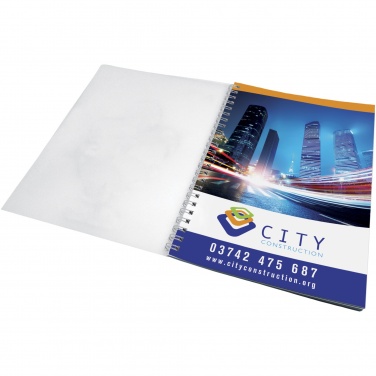 Logo trade business gift photo of: Desk-Mate® wire-o A5 notebook PP cover