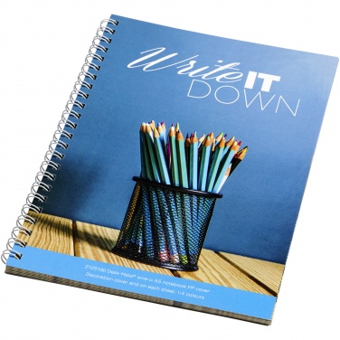 Logo trade promotional giveaways picture of: Desk-Mate® A5 spiral notebook