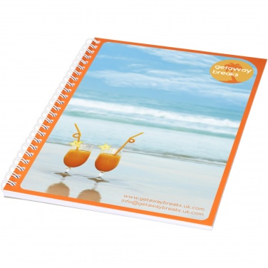 Logo trade promotional gifts image of: Desk-Mate® A5 notebook synthetic cover