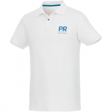 Logo trade promotional merchandise picture of: Beryl short sleeve men's organic recycled polo