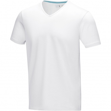 Logotrade business gift image of: Kawartha short sleeve men's organic V-neck t-shirt