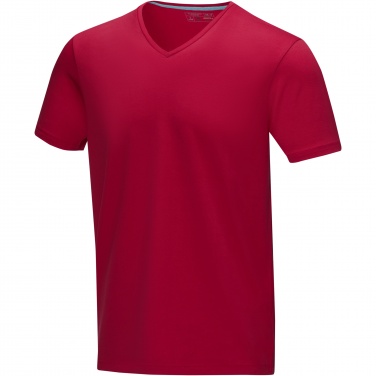 Logo trade promotional gifts picture of: Kawartha short sleeve men's organic V-neck t-shirt