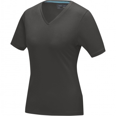 Logo trade promotional giveaway photo of: Kawartha short sleeve women's organic V-neck t-shirt