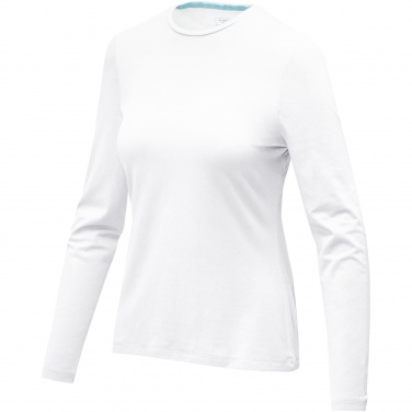 Logo trade corporate gifts image of: Ponoka long sleeve women's organic t-shirt