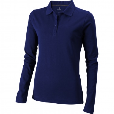 Logo trade promotional products picture of: Oakville long sleeve women's polo