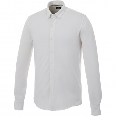 Logo trade promotional gift photo of: Bigelow long sleeve men's pique shirt