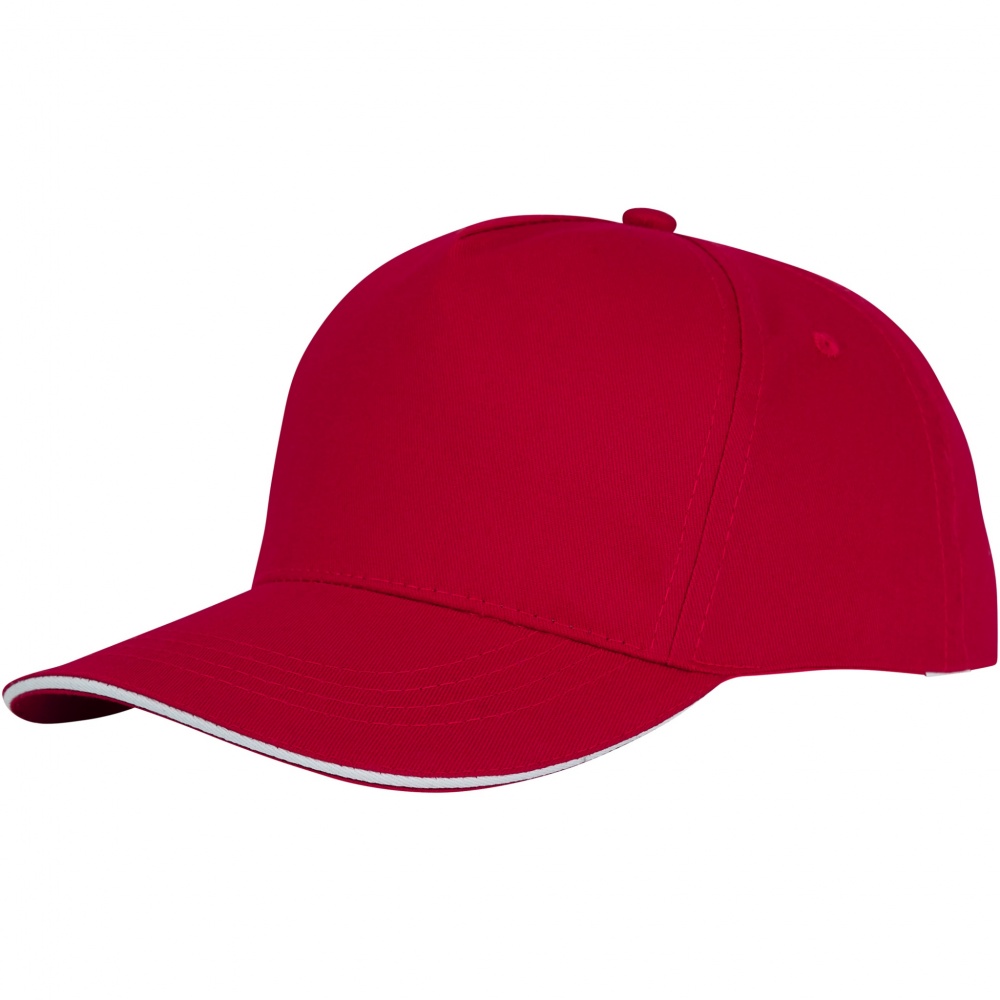 Logo trade promotional merchandise image of: Ceto 5 panel sandwich cap