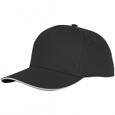 Logo trade promotional merchandise photo of: Ceto 5 panel sandwich cap