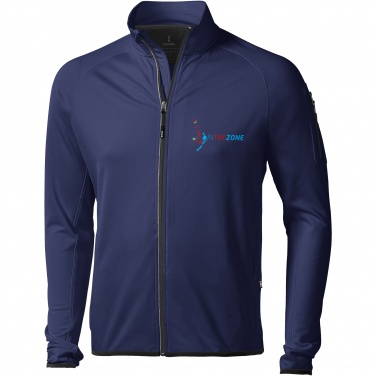 Logo trade promotional giveaways image of: Mani men's performance full zip fleece jacket