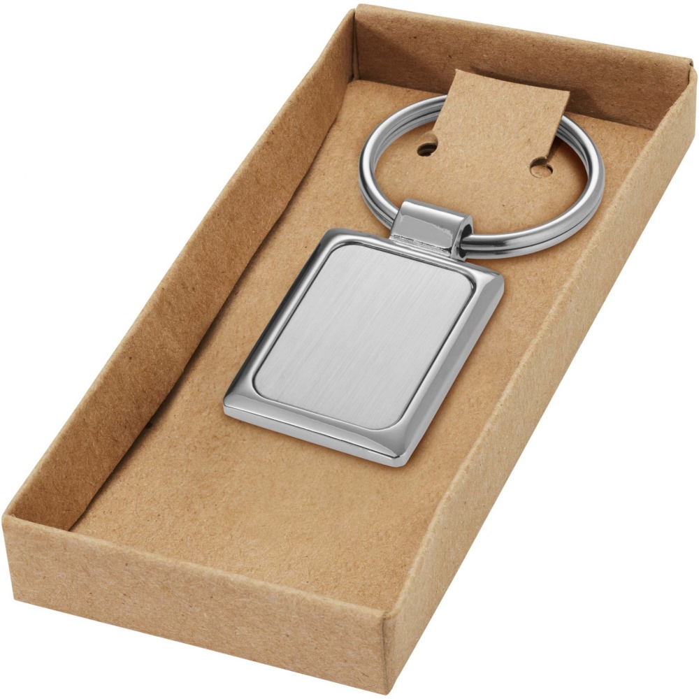 Logotrade promotional merchandise photo of: Sergio rectangular metal keychain