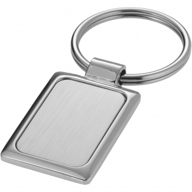 Logo trade promotional merchandise picture of: Sergio rectangular metal keychain