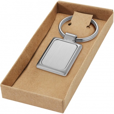 Logotrade promotional gift picture of: Sergio rectangular metal keychain