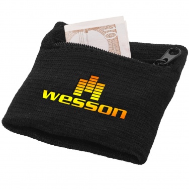 Logo trade promotional merchandise image of: Brisky performance wristband with zippered pocket