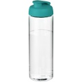 H2O Active® Vibe 850 ml flip lid sport bottle, Transparent / Aqua blue