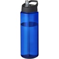 H2O Active® Vibe 850 ml spout lid sport bottle, Blue / Solid black