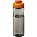 H2O Active® Eco Base 650 ml flip lid sport bottle, Charcoal / Orange