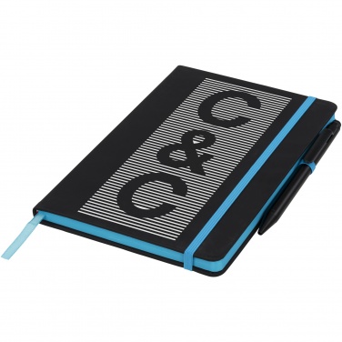 Logo trade promotional item photo of: Noir Edge medium notebook