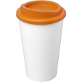 Americano® Eco 350 ml recycled tumbler, White / Orange