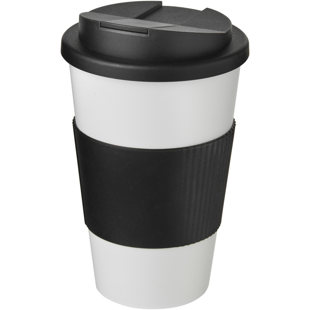 Logo trade promotional products picture of: Americano® 350 ml tumbler with grip & spill-proof lid