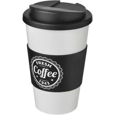 Logotrade promotional gift picture of: Americano® 350 ml tumbler with grip & spill-proof lid