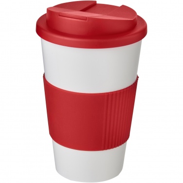 Logotrade promotional item picture of: Americano® 350 ml tumbler with grip & spill-proof lid