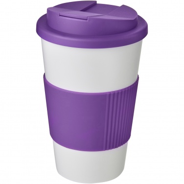 Logotrade promotional merchandise photo of: Americano® 350 ml tumbler with grip & spill-proof lid