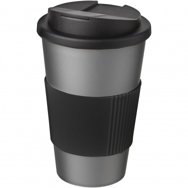 Logotrade promotional product picture of: Americano® 350 ml tumbler with grip & spill-proof lid