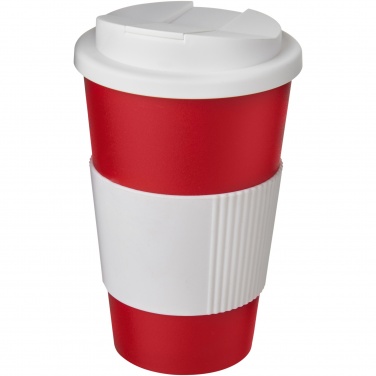 Logo trade promotional products picture of: Americano® 350 ml tumbler with grip & spill-proof lid