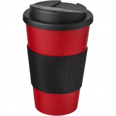 Logotrade business gift image of: Americano® 350 ml tumbler with grip & spill-proof lid