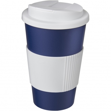 Logotrade promotional giveaway picture of: Americano® 350 ml tumbler with grip & spill-proof lid