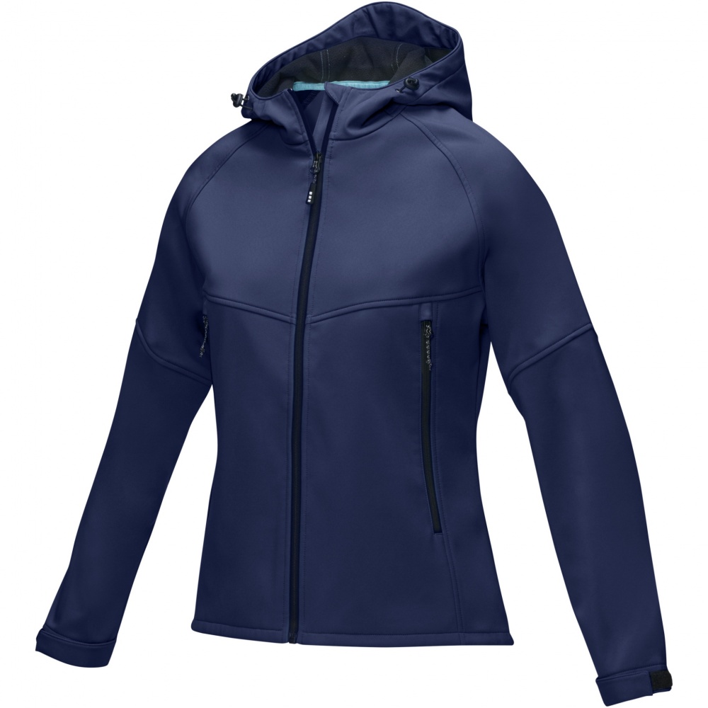 Logo trade promotional giveaways picture of: Coltan women’s GRS recycled softshell jacket